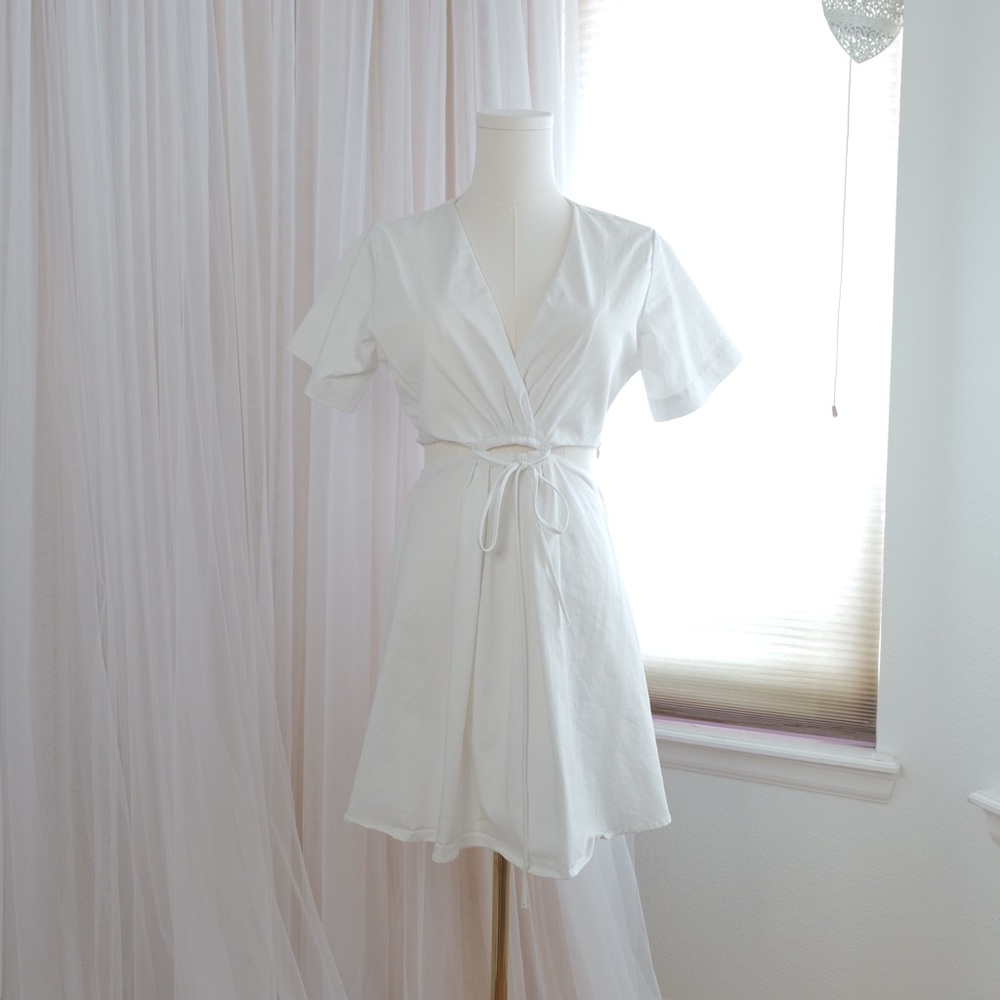 Zara Cutout Poplin Dress